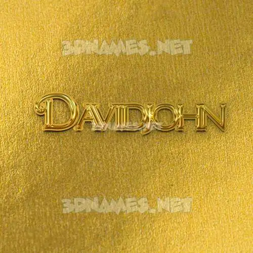 davidjohn in All Gold style - 3D name wallpaper davidjohn in All Gold style - 3D name wallpaper