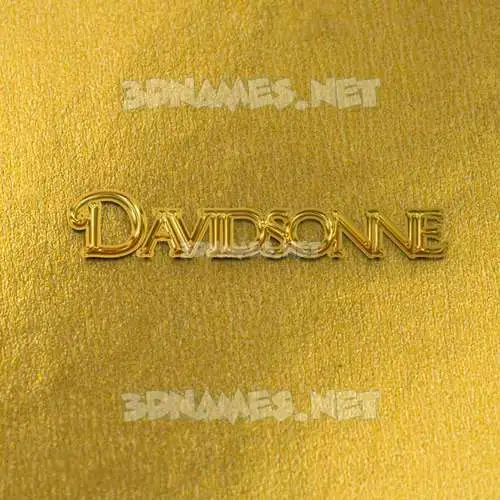 davidsonne in All Gold style - 3D name wallpaper davidsonne in All Gold style - 3D name wallpaper