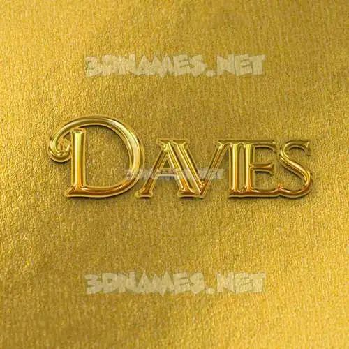 davies in All Gold style - 3D name wallpaper davies in All Gold style - 3D name wallpaper