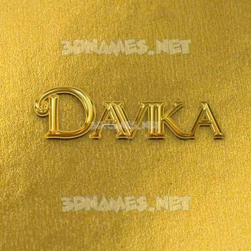 davika in All Gold style - 3D name wallpaper davika in All Gold style - 3D name wallpaper