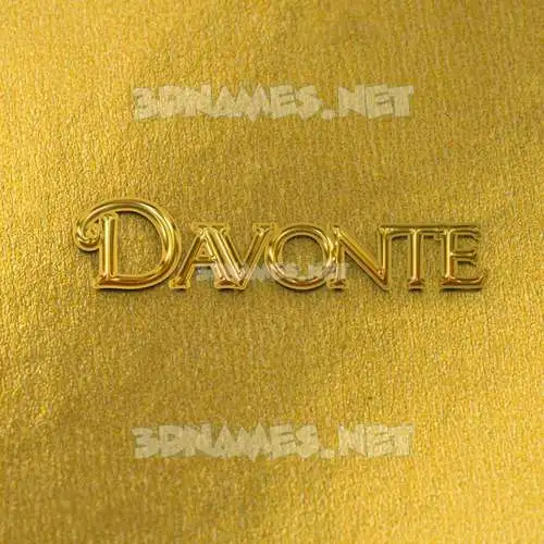 davonte in All Gold style - 3D name wallpaper davonte in All Gold style - 3D name wallpaper
