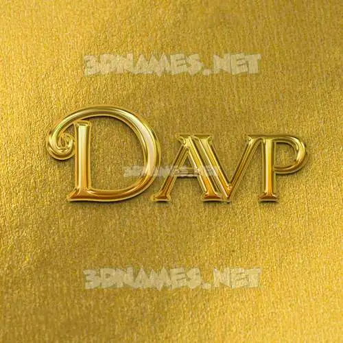 davp in All Gold style - 3D name wallpaper davp in All Gold style - 3D name wallpaper