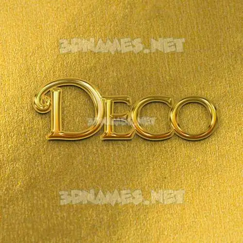deco in All Gold style - 3D name wallpaper deco in All Gold style - 3D name wallpaper