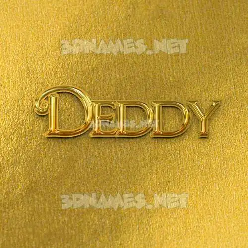 deddy in All Gold style - 3D name wallpaper deddy in All Gold style - 3D name wallpaper