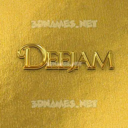 deejam in All Gold style - 3D name wallpaper deejam in All Gold style - 3D name wallpaper