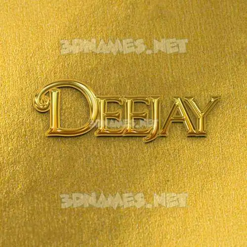 deejay in All Gold style - 3D name wallpaper deejay in All Gold style - 3D name wallpaper