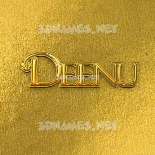 deenu in All Gold style - 3D name wallpaper deenu in All Gold style - 3D name wallpaper