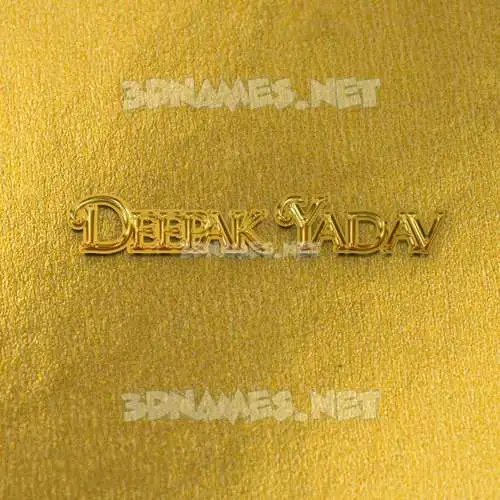 deepak yadav in All Gold style - 3D name wallpaper deepak yadav in All Gold style - 3D name wallpaper