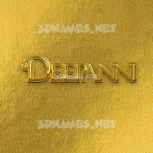 deepanni in All Gold style - 3D name wallpaper deepanni in All Gold style - 3D name wallpaper