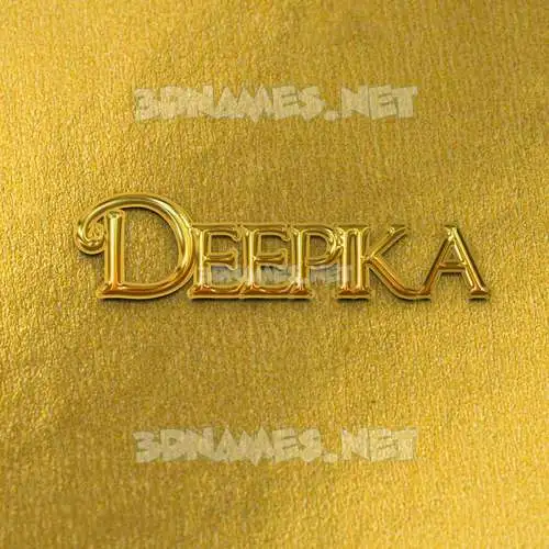 deepika in All Gold style - 3D name wallpaper deepika in All Gold style - 3D name wallpaper