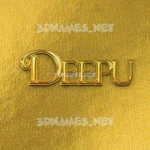 deepu in All Gold style - 3D name wallpaper deepu in All Gold style - 3D name wallpaper