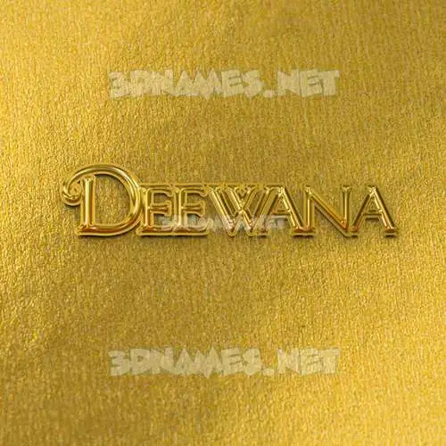 deewana in All Gold style - 3D name wallpaper deewana in All Gold style - 3D name wallpaper