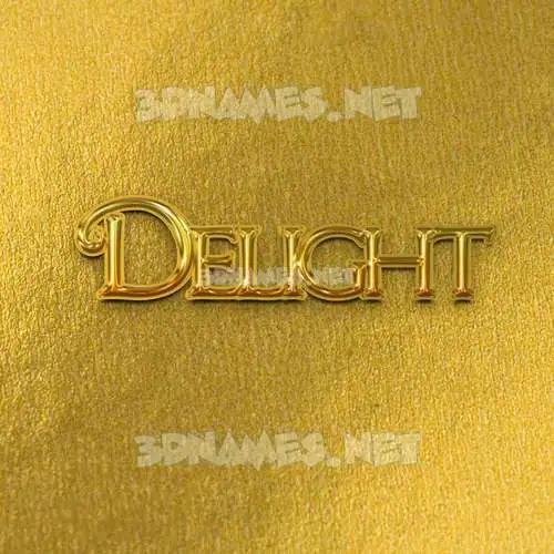 delight in All Gold style - 3D name wallpaper delight in All Gold style - 3D name wallpaper