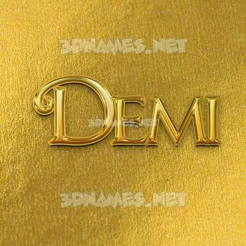 demi in All Gold style - 3D name wallpaper demi in All Gold style - 3D name wallpaper