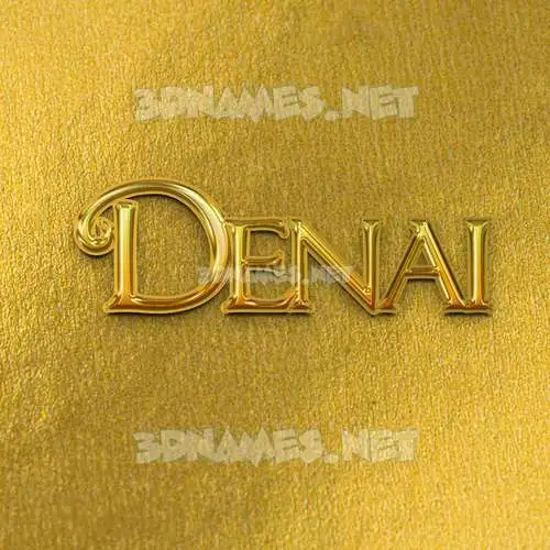 denai in All Gold style - 3D name wallpaper denai in All Gold style - 3D name wallpaper
