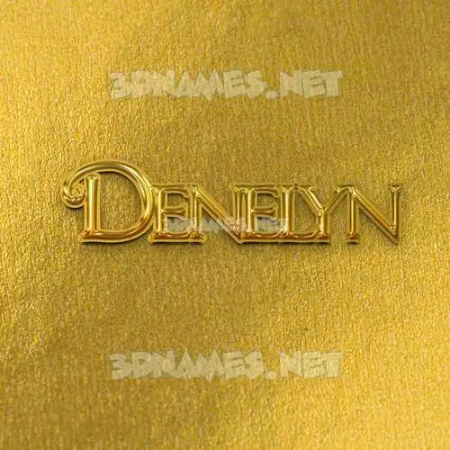 denelyn in All Gold style - 3D name wallpaper denelyn in All Gold style - 3D name wallpaper