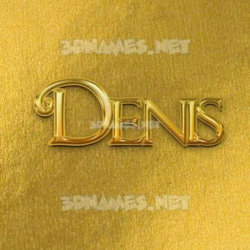denis in All Gold style - 3D name wallpaper denis in All Gold style - 3D name wallpaper