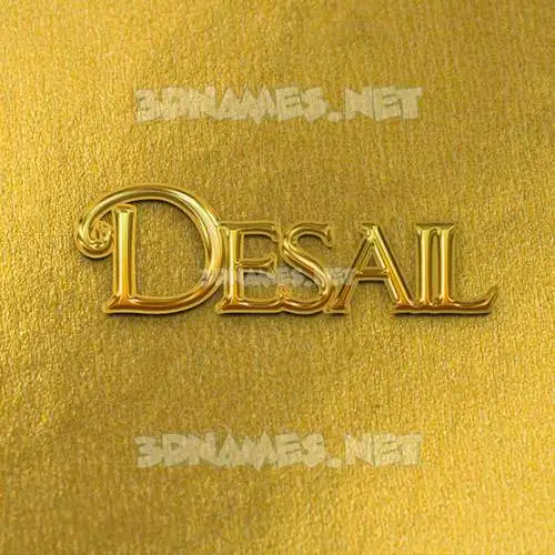 desail in All Gold style - 3D name wallpaper desail in All Gold style - 3D name wallpaper