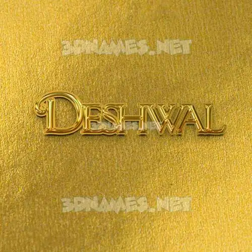 deshwal in All Gold style - 3D name wallpaper deshwal in All Gold style - 3D name wallpaper