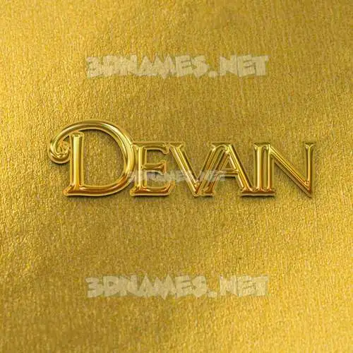 devain in All Gold style - 3D name wallpaper devain in All Gold style - 3D name wallpaper