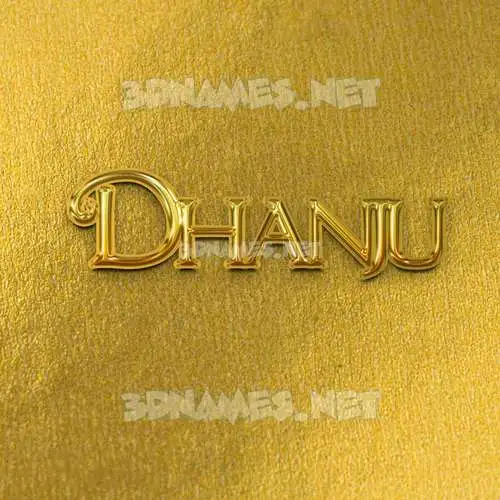 dhanju in All Gold style - 3D name wallpaper dhanju in All Gold style - 3D name wallpaper