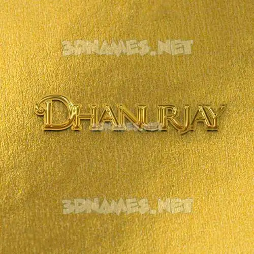 dhanurjay in All Gold style - 3D name wallpaper dhanurjay in All Gold style - 3D name wallpaper