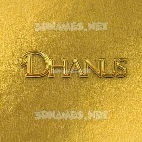 dhanus in All Gold style - 3D name wallpaper dhanus in All Gold style - 3D name wallpaper