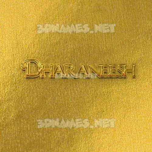 dharaneesh in All Gold style - 3D name wallpaper dharaneesh in All Gold style - 3D name wallpaper