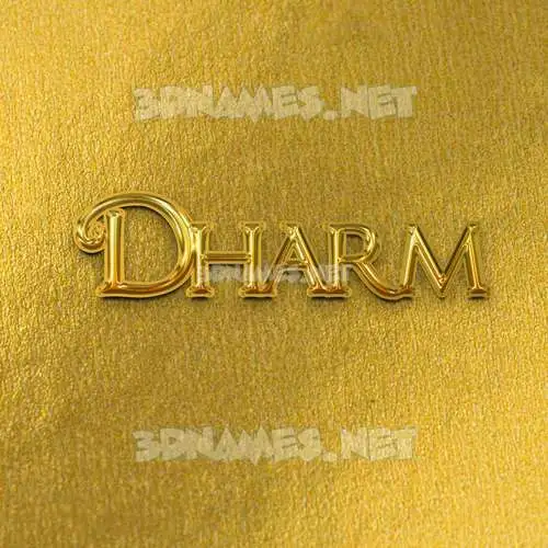 dharm in All Gold style - 3D name wallpaper dharm in All Gold style - 3D name wallpaper