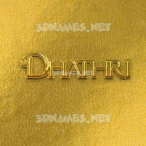 dhathri in All Gold style - 3D name wallpaper dhathri in All Gold style - 3D name wallpaper