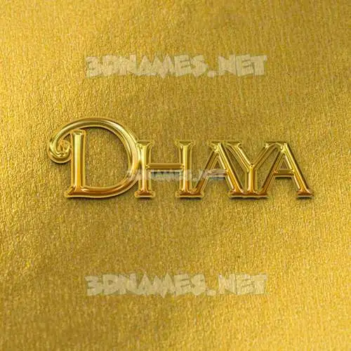 dhaya in All Gold style - 3D name wallpaper dhaya in All Gold style - 3D name wallpaper