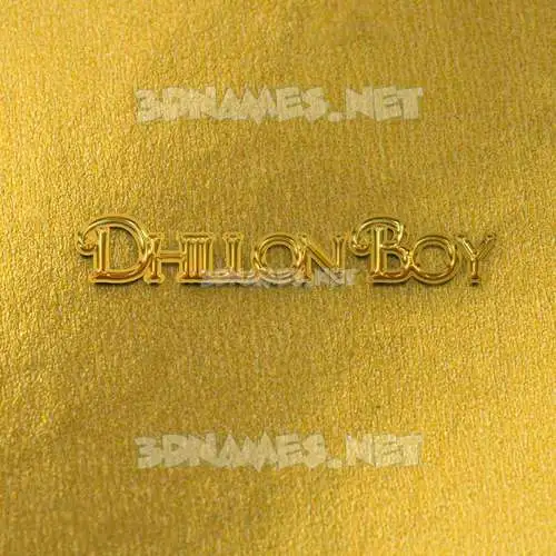 dhillon boy in All Gold style - 3D name wallpaper dhillon boy in All Gold style - 3D name wallpaper