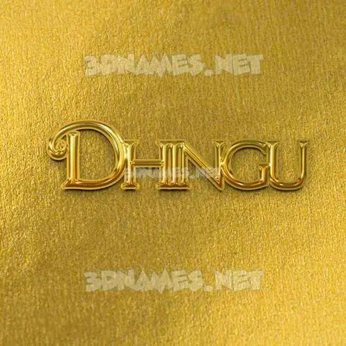 dhingu in All Gold style - 3D name wallpaper dhingu in All Gold style - 3D name wallpaper