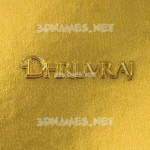 dhruvraj in All Gold style - 3D name wallpaper dhruvraj in All Gold style - 3D name wallpaper
