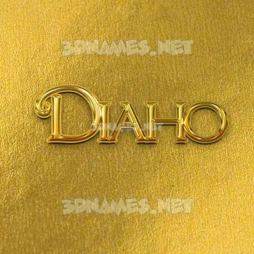 diaho in All Gold style - 3D name wallpaper diaho in All Gold style - 3D name wallpaper