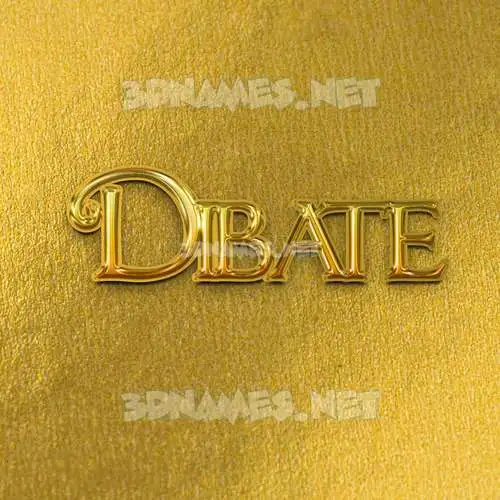 dibate in All Gold style - 3D name wallpaper dibate in All Gold style - 3D name wallpaper