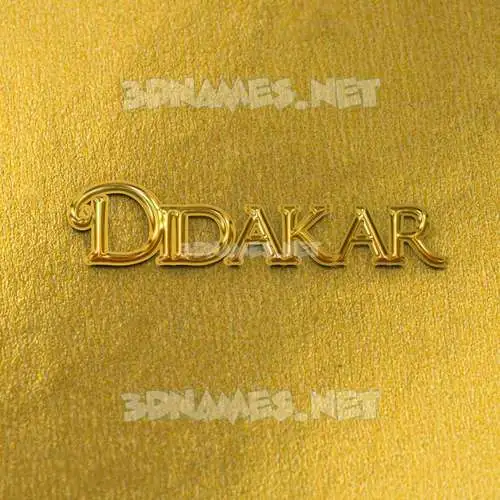 didakar in All Gold style - 3D name wallpaper didakar in All Gold style - 3D name wallpaper