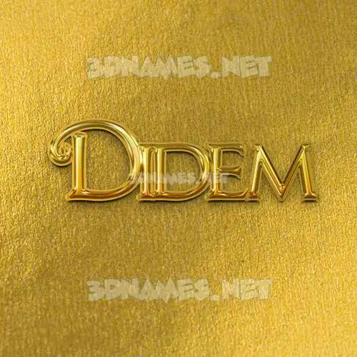 didem in All Gold style - 3D name wallpaper