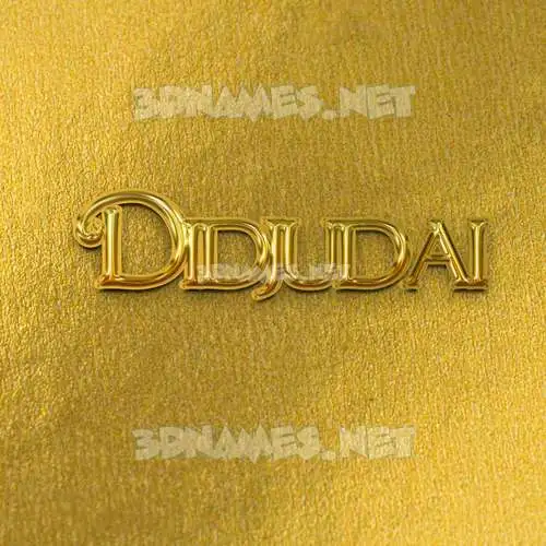 didjudai in All Gold style - 3D name wallpaper didjudai in All Gold style - 3D name wallpaper
