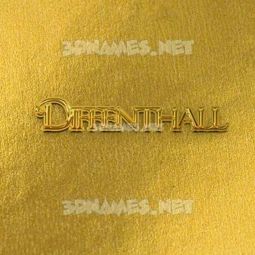 diffenthall in All Gold style - 3D name wallpaper diffenthall in All Gold style - 3D name wallpaper