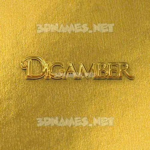 digamber in All Gold style - 3D name wallpaper digamber in All Gold style - 3D name wallpaper