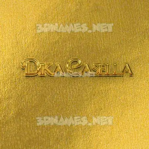dika casella in All Gold style - 3D name wallpaper dika casella in All Gold style - 3D name wallpaper
