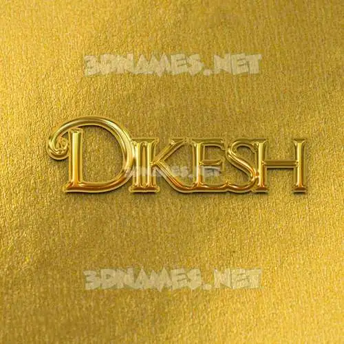 dikesh in All Gold style - 3D name wallpaper dikesh in All Gold style - 3D name wallpaper
