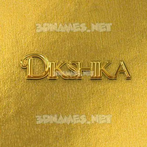 dikshika in All Gold style - 3D name wallpaper dikshika in All Gold style - 3D name wallpaper