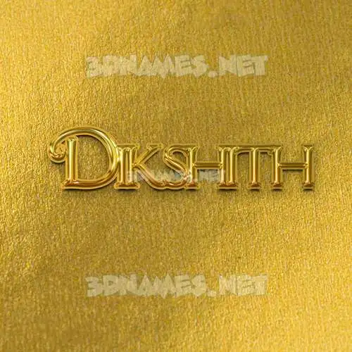 dikshith in All Gold style - 3D name wallpaper dikshith in All Gold style - 3D name wallpaper