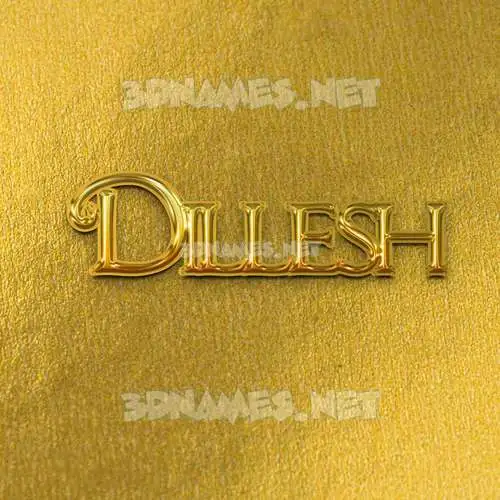 dillesh in All Gold style - 3D name wallpaper dillesh in All Gold style - 3D name wallpaper