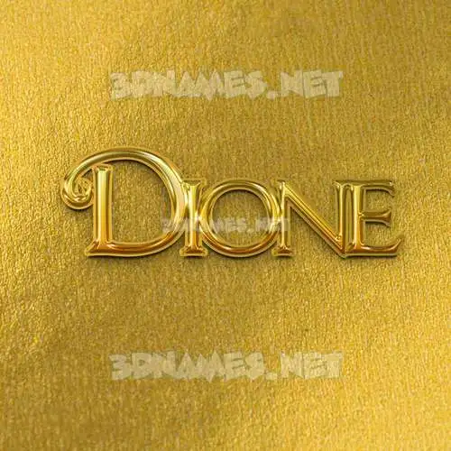 dione in All Gold style - 3D name wallpaper dione in All Gold style - 3D name wallpaper