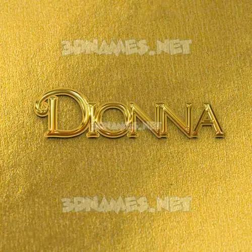 dionna in All Gold style - 3D name wallpaper dionna in All Gold style - 3D name wallpaper