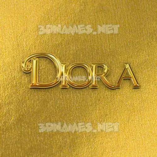 diora in All Gold style - 3D name wallpaper diora in All Gold style - 3D name wallpaper
