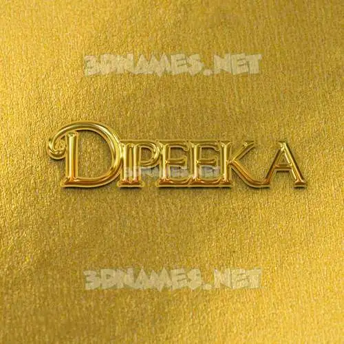 dipeeka in All Gold style - 3D name wallpaper dipeeka in All Gold style - 3D name wallpaper